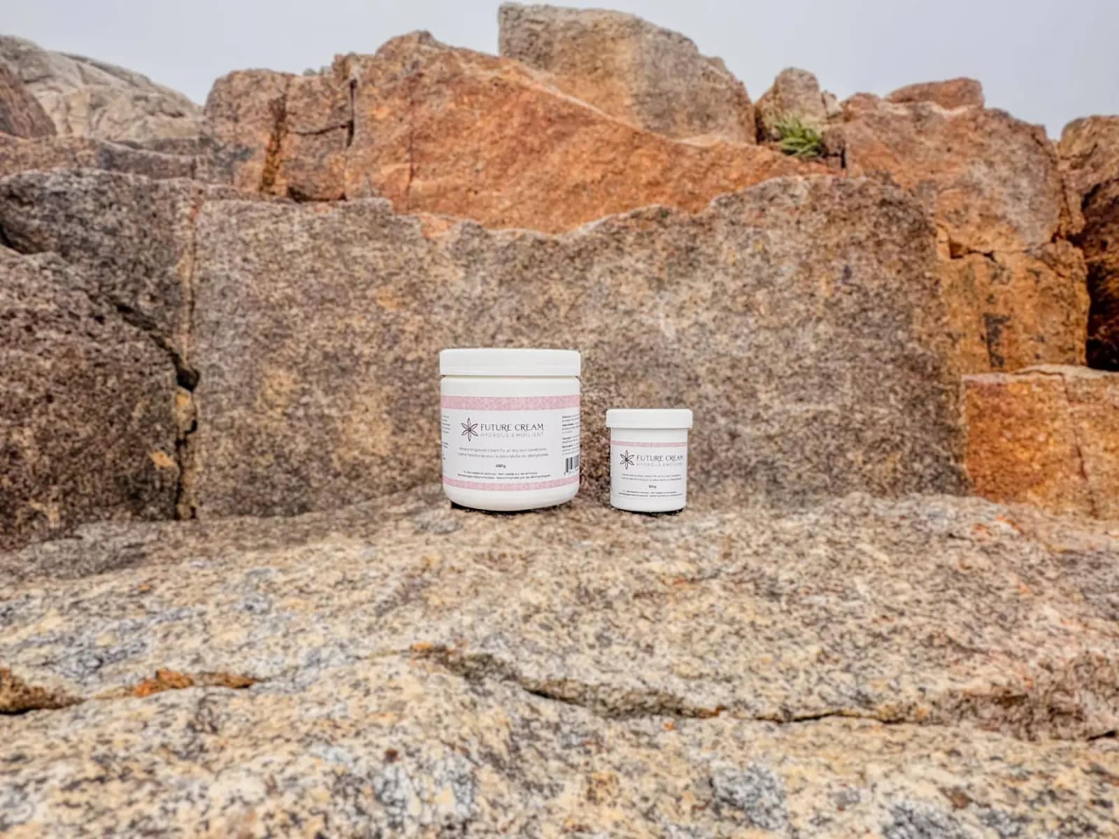 Future Cream Products on rocks